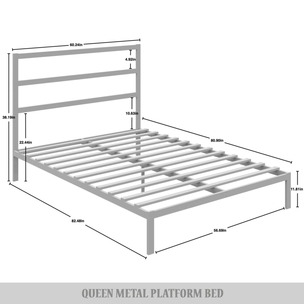 Mazefruit Black Queen Bed - Thumbnail - Image 7