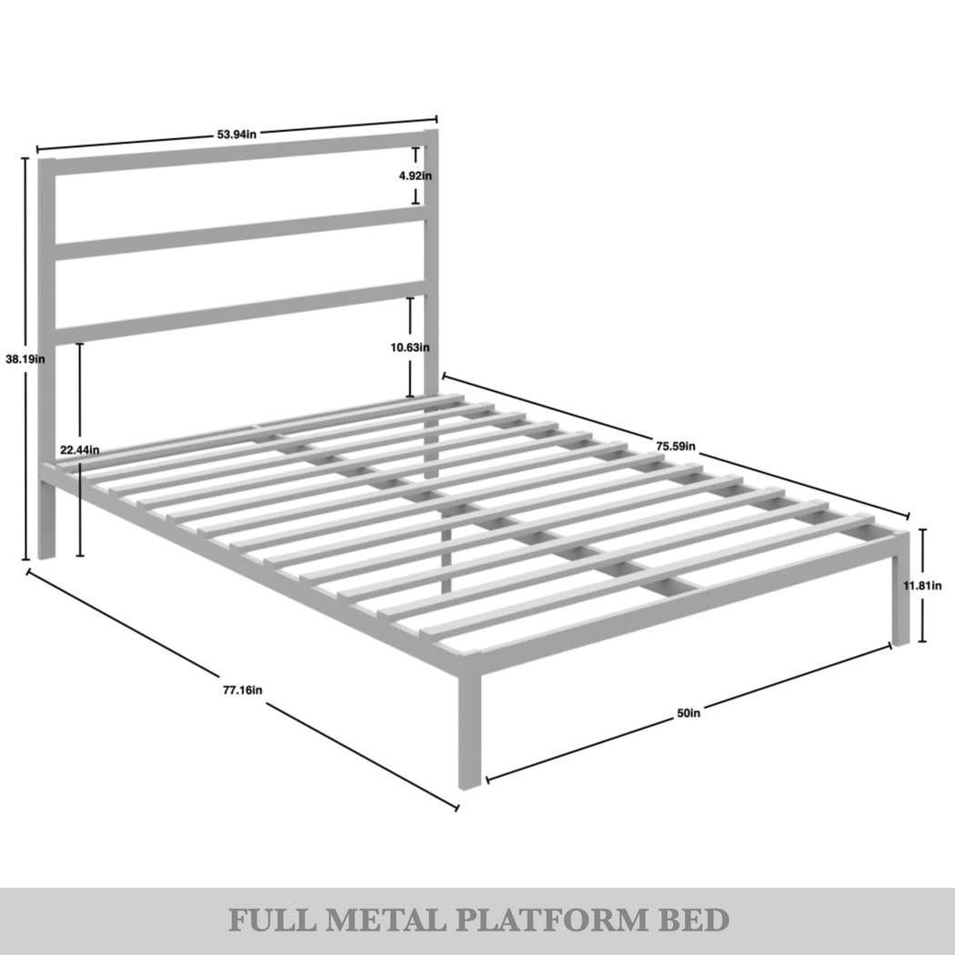 Mazefruit White Full Bed - Thumbnail - Image 8