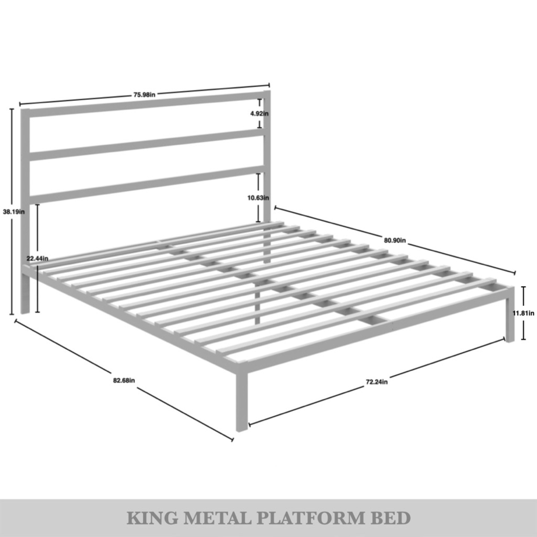 Mazefruit White King Bed - Thumbnail - Image 8