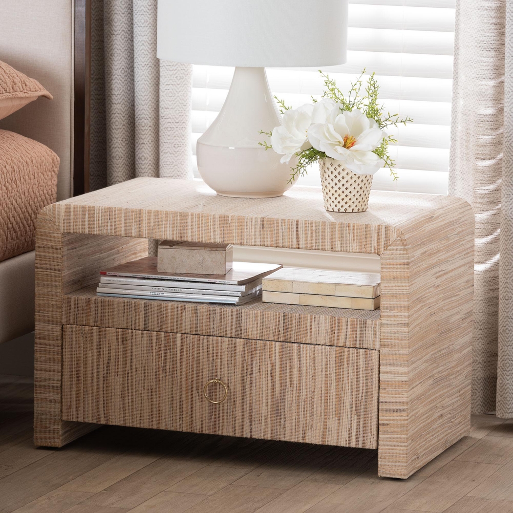 Mazehive Light Brown Nightstand - Thumbnail - Image 3