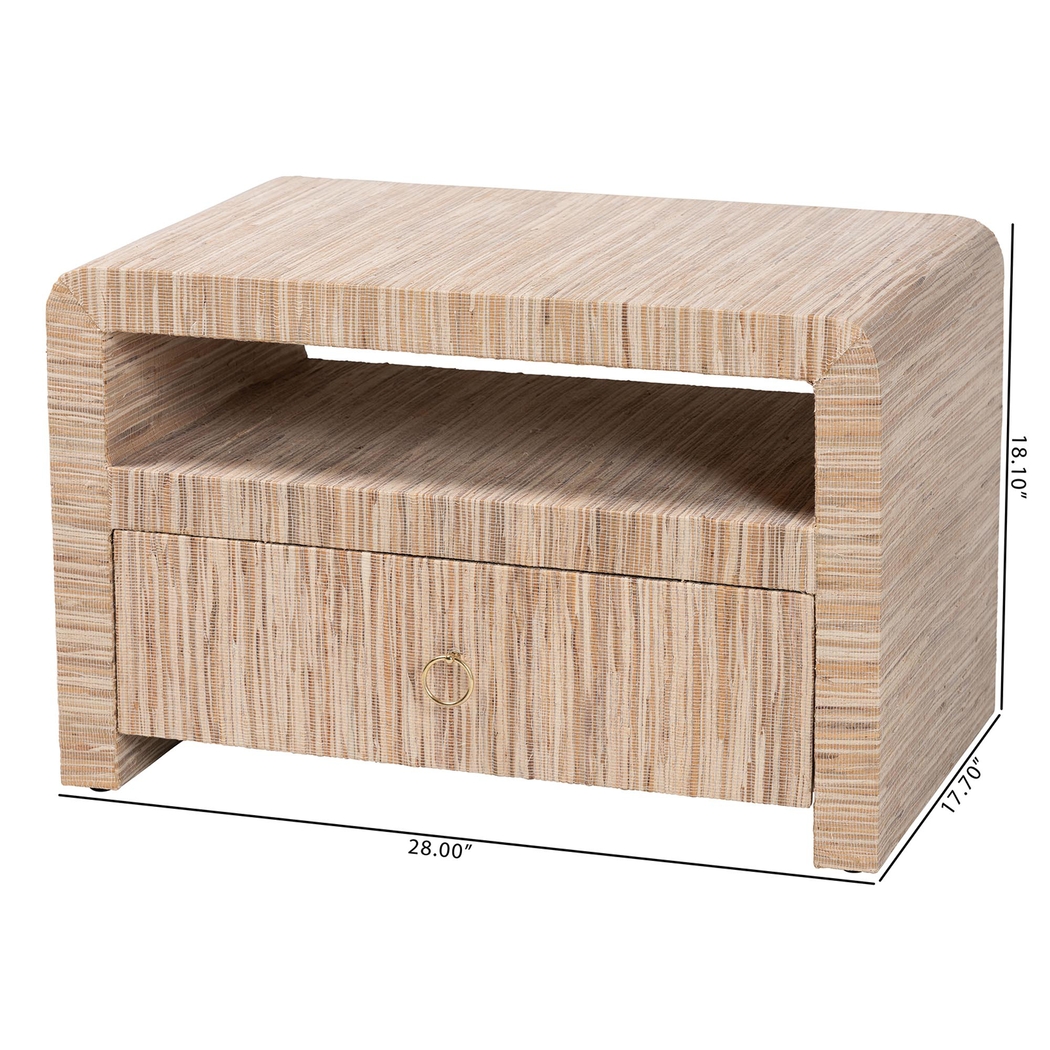 Mazehive Light Brown Nightstand - Thumbnail - Image 6