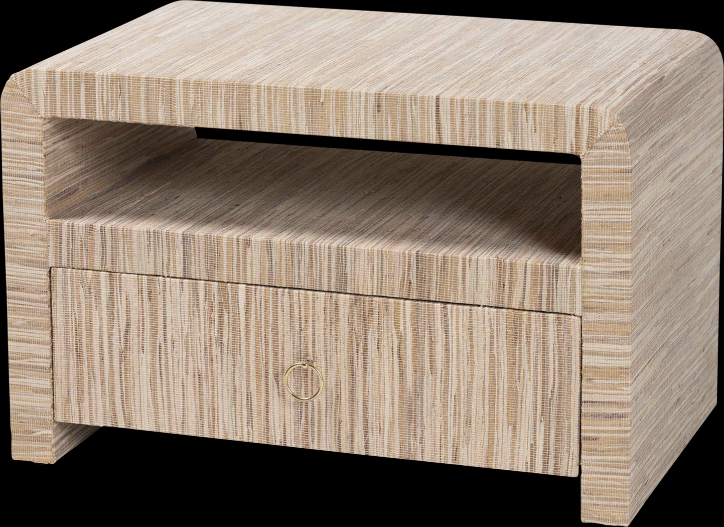 Mazehive Light Brown Nightstand - Thumbnail - Image 1