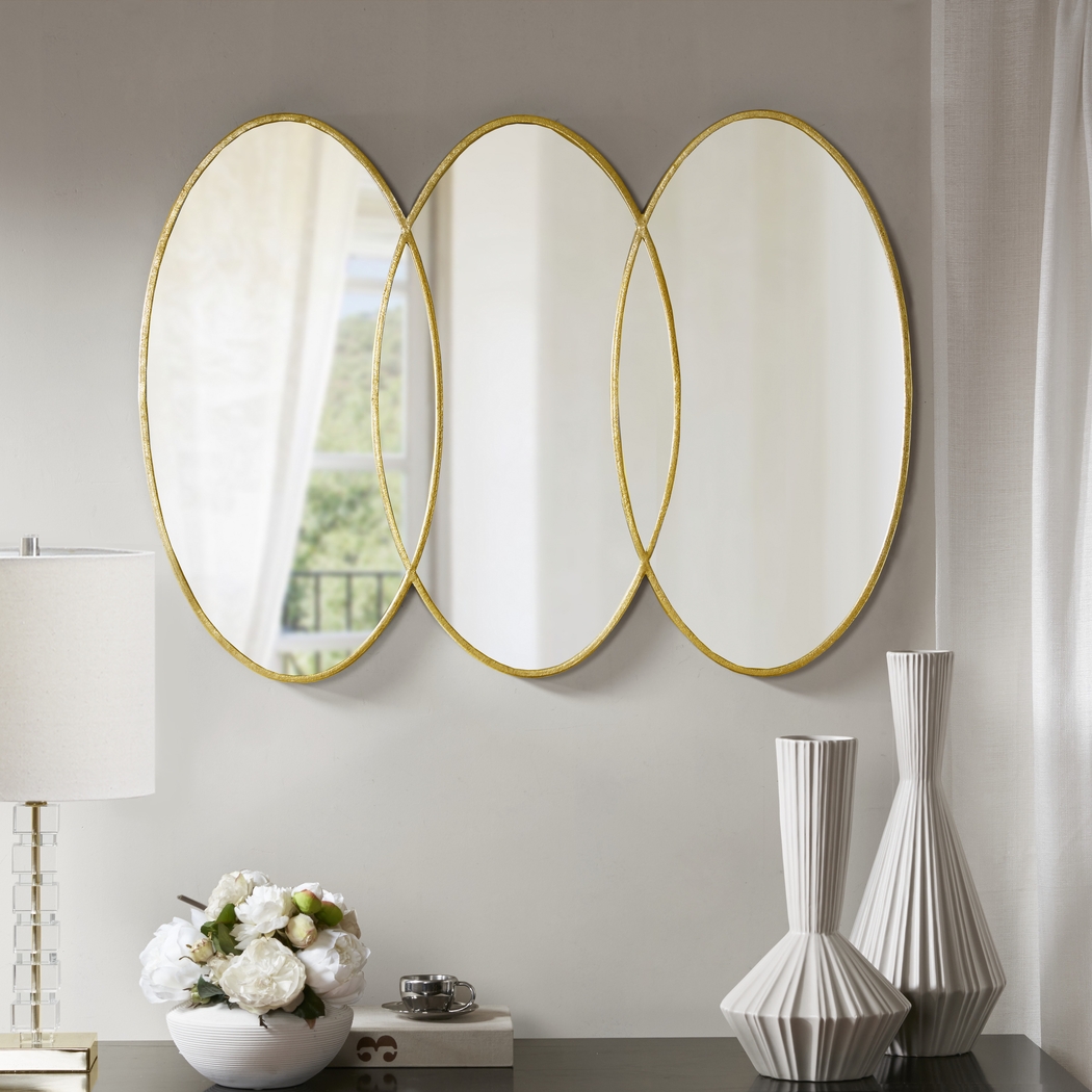 Mazehouse Gold Wall Mirror - Thumbnail - Image 2
