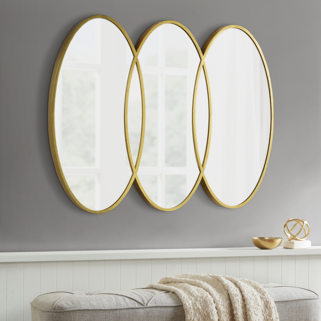 Mazehouse Gold Wall Mirror - Thumbnail - Image 3