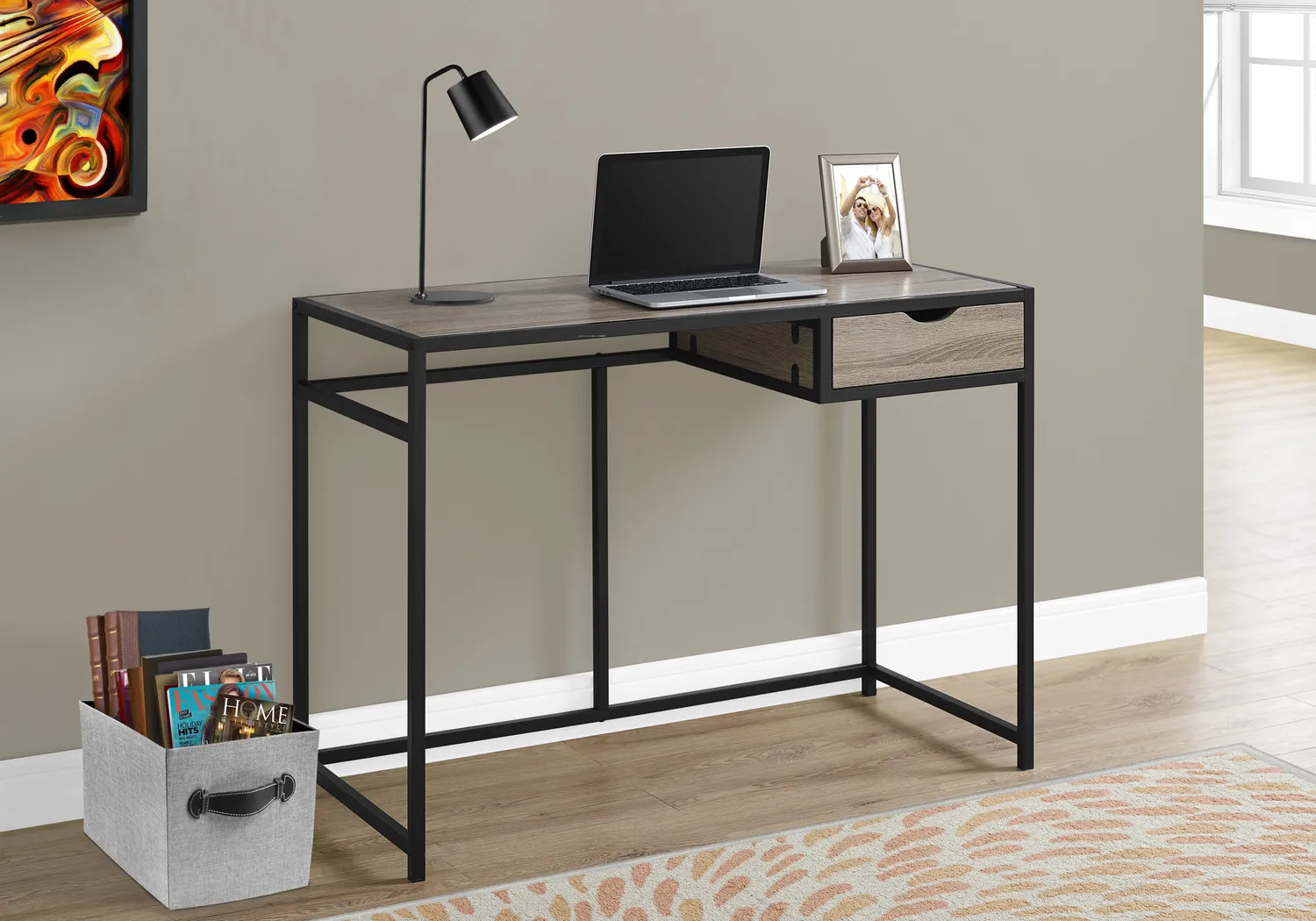 Mazelife Taupe Desk - Thumbnail - Image 2