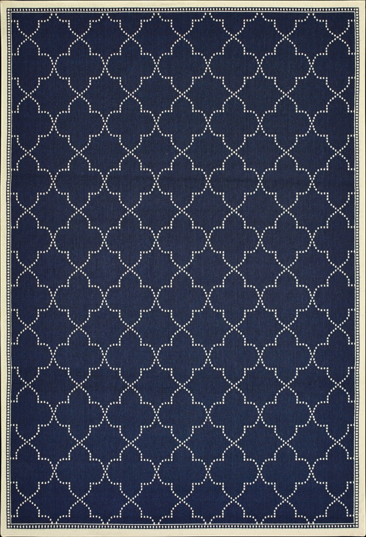 Maziah Navy 5'3 x 7'6 Indoor/Outdoor Rug - Thumbnail - Image 1