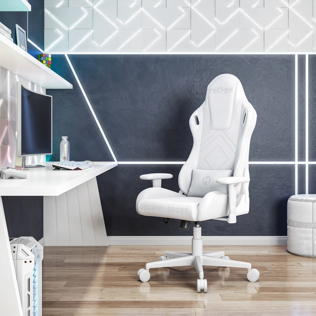 Mazroz White Gaming Chair - Thumbnail - Image 12