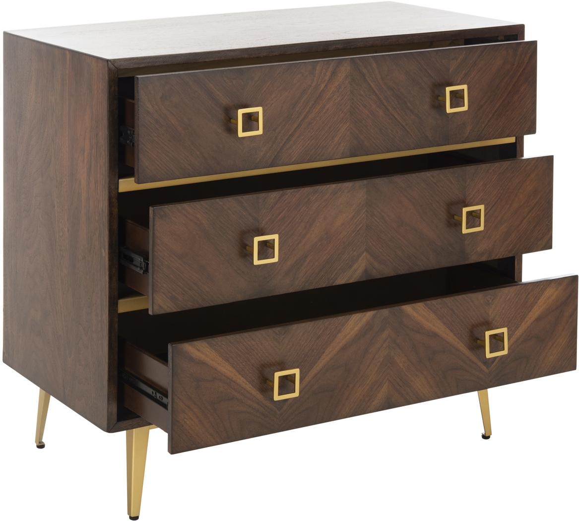 Mazyck Walnut Chevron Accent Cabinet - Thumbnail - Image 6