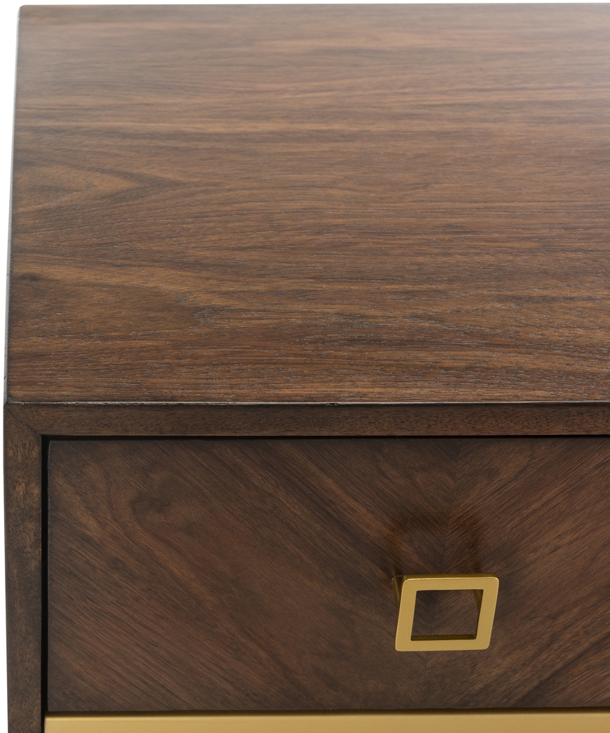 Mazyck Walnut Chevron Accent Cabinet - Thumbnail - Image 9