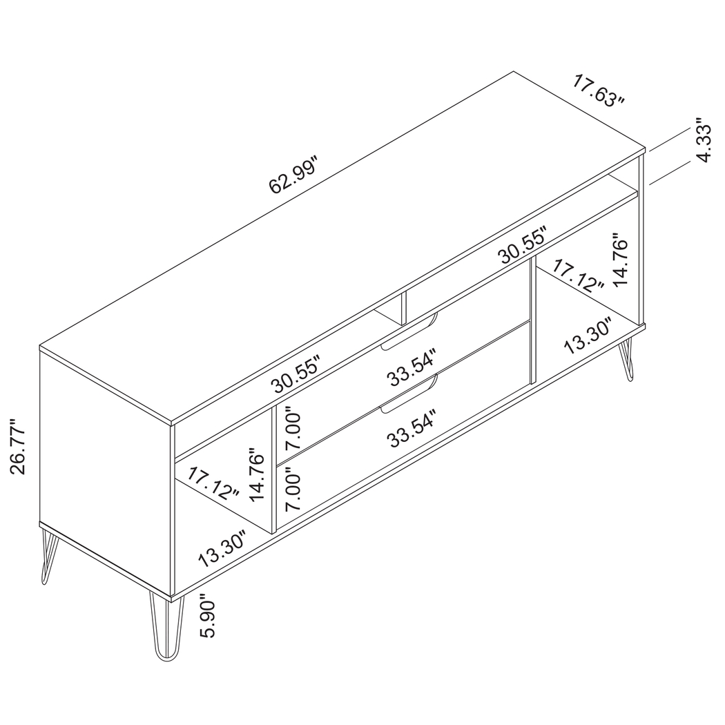 Mcbean Brown 63 in. Console - Thumbnail - Image 8