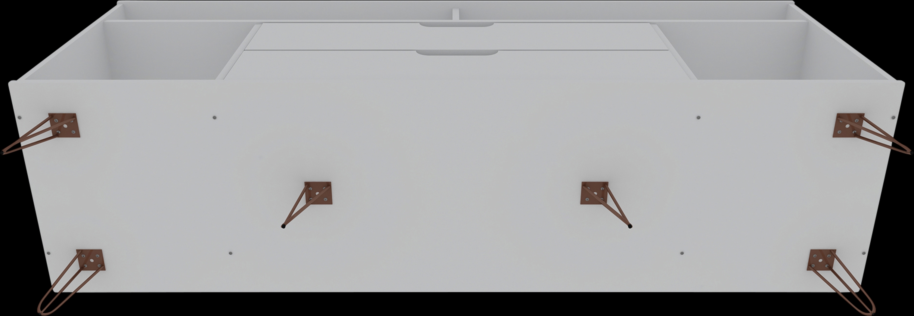 Mcbean White 63 in. Console - Thumbnail - Image 5