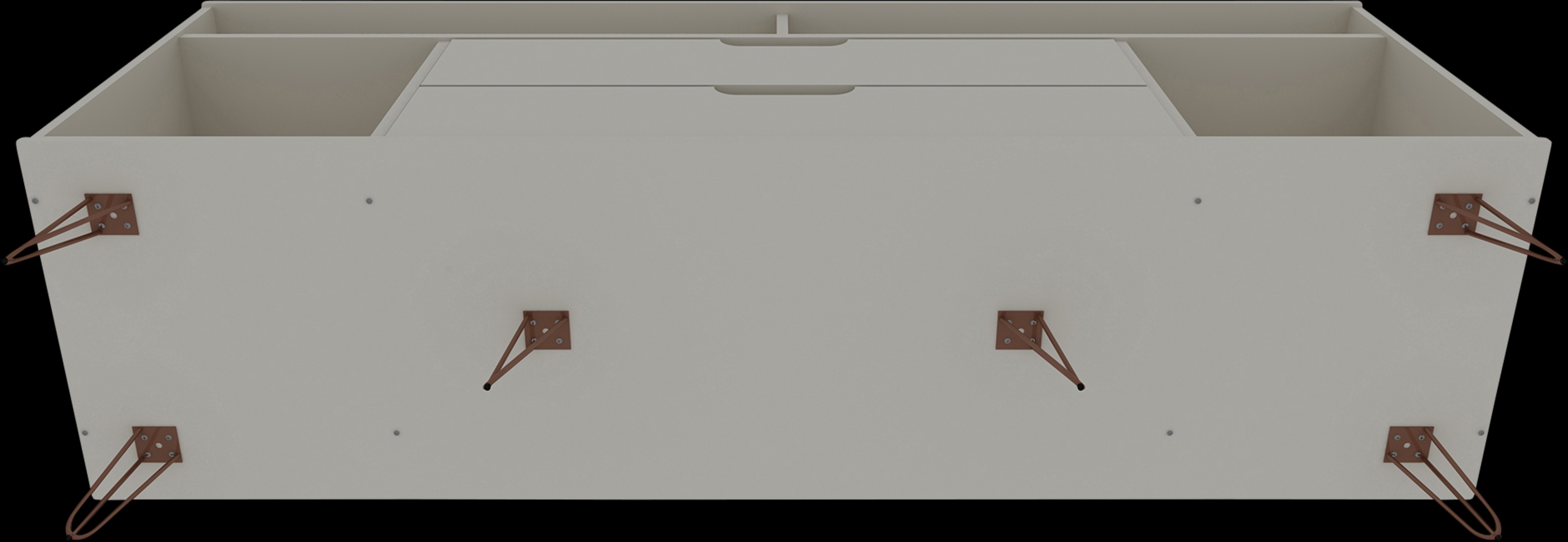 Mcbean White 63 in. Console - Thumbnail - Image 5