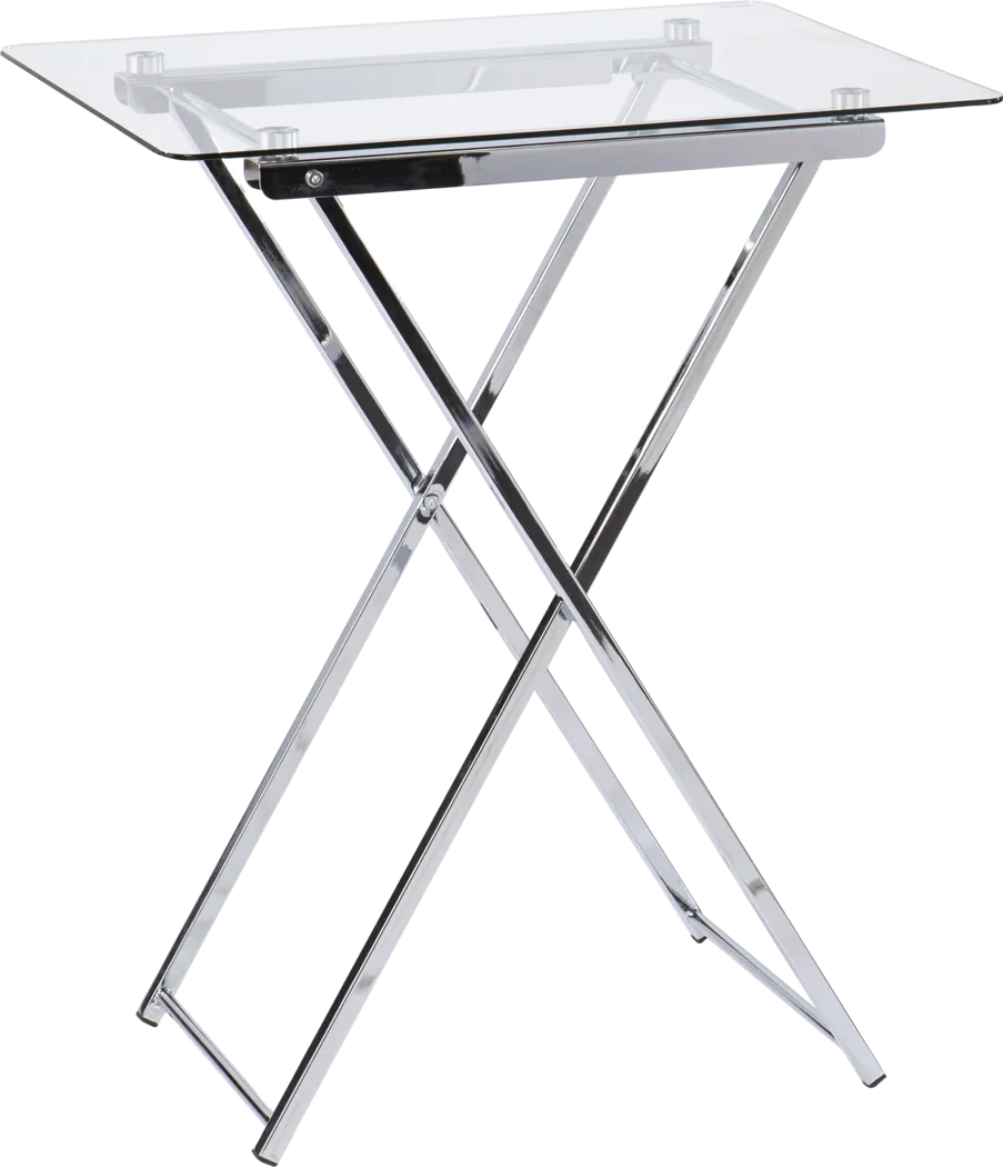 Mcbrine Chrome Accent Table - Thumbnail - Image 1