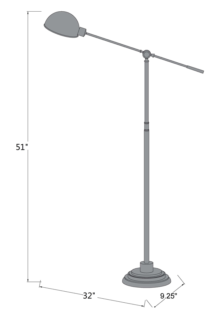 Mccain Land Silver Floor Lamp - Thumbnail - Image 3