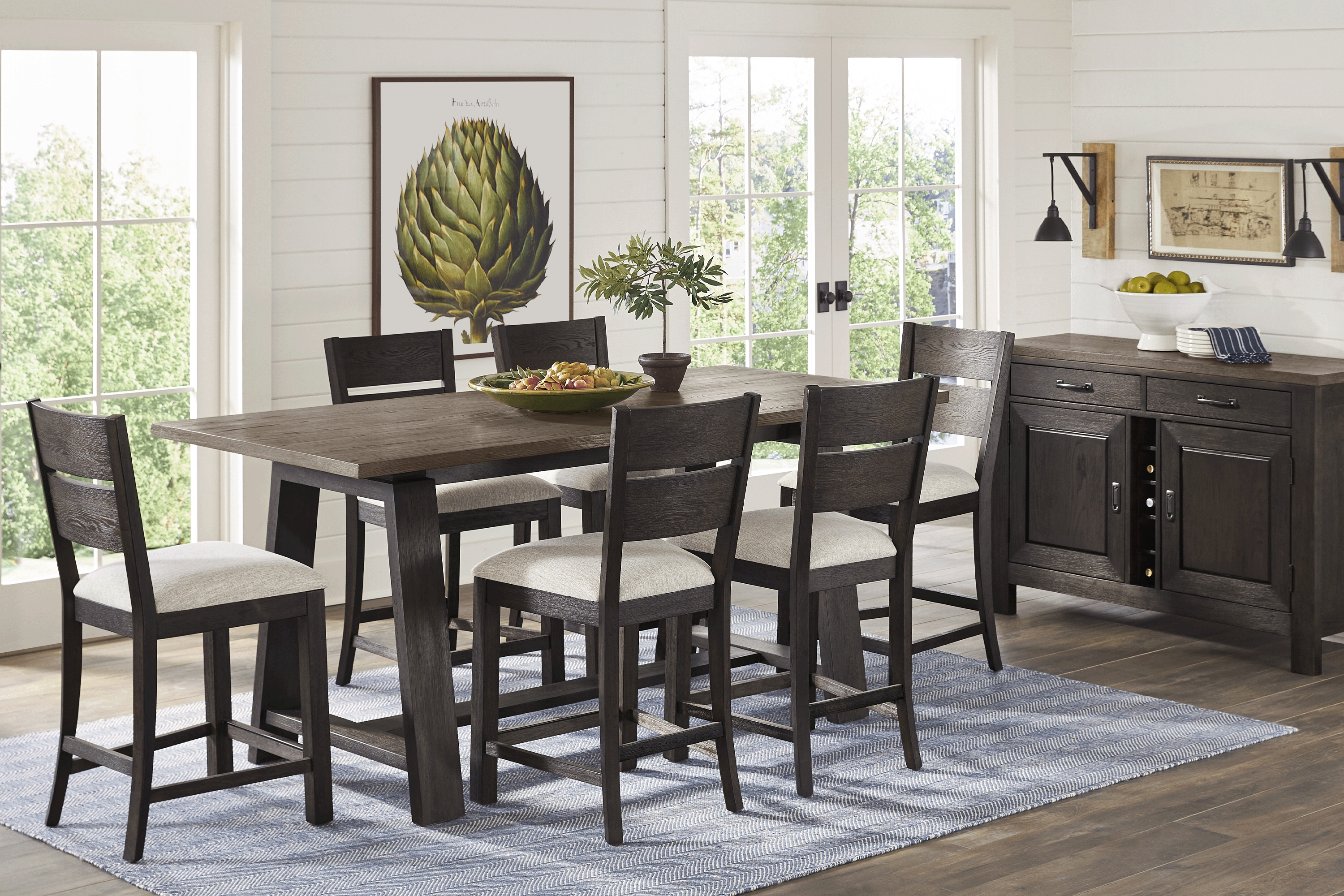 McCallum Walnut Counter Height Dining Table - Thumbnail - Image 2