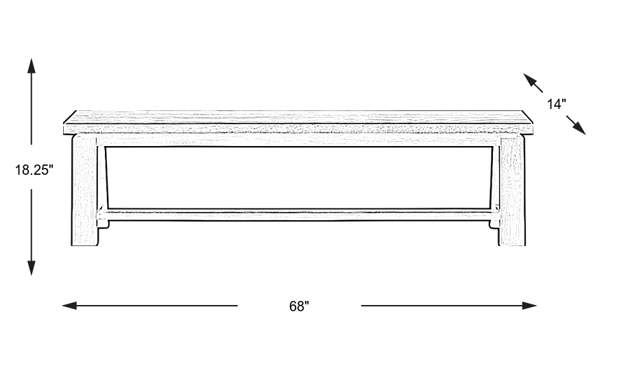 Dimension Image. Please refer to the Dimension Tab on this page for dimension details.