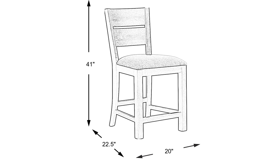 Dimension Image. Please refer to the Dimension Tab on this page for dimension details.