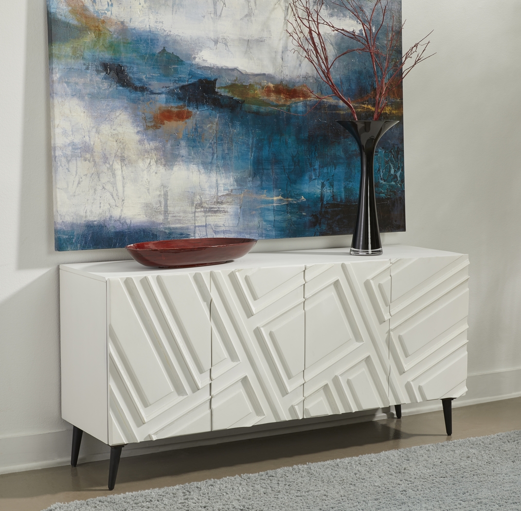 Mccarrell White Credenza - Thumbnail - Image 2