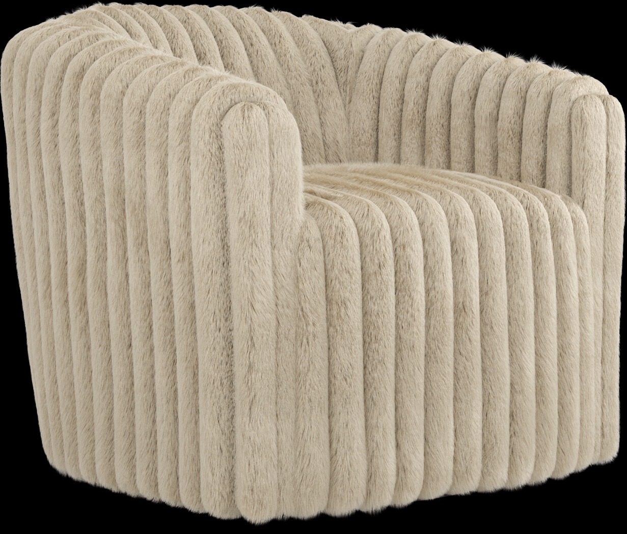 McCord Beige Swivel Chair - Thumbnail - Image 1