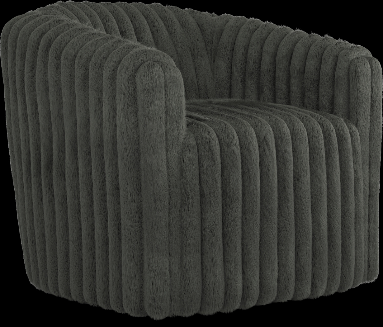 McCord Black Swivel Chair - Thumbnail - Image 1