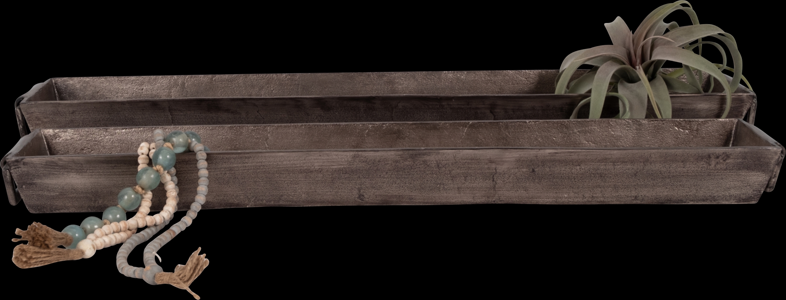 Mcdivitt Silver Tray, Set of 2 - Thumbnail - Image 2