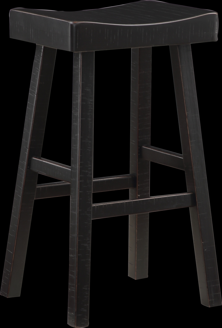 Mcewen Black Bar Stool, Set of 2 - Thumbnail - Image 4