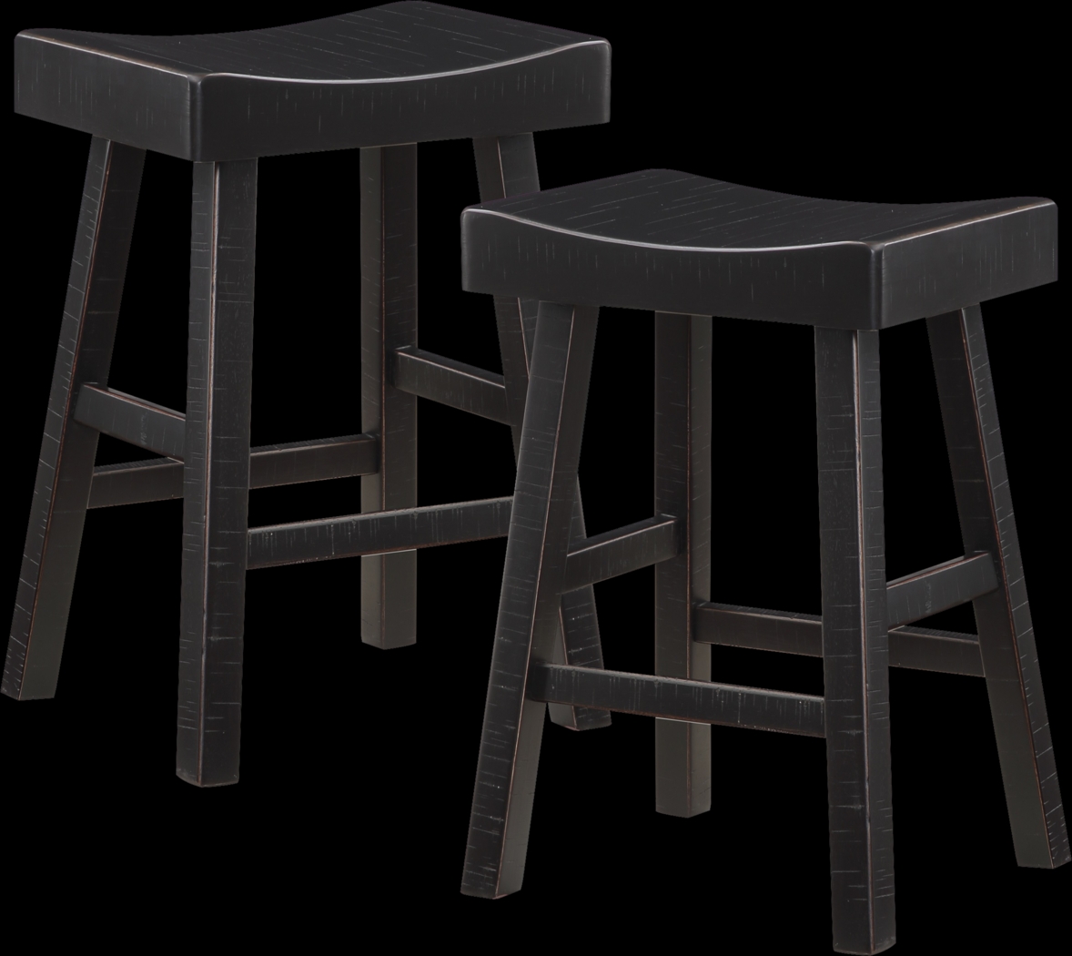 Mcewen Black Counter Height Stool, Set of 2 - Thumbnail - Image 1