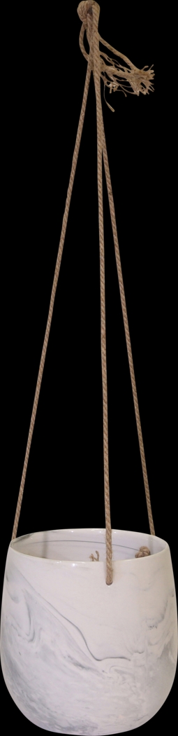 Mcgwier Gray Hanging Planter - Thumbnail - Image 1