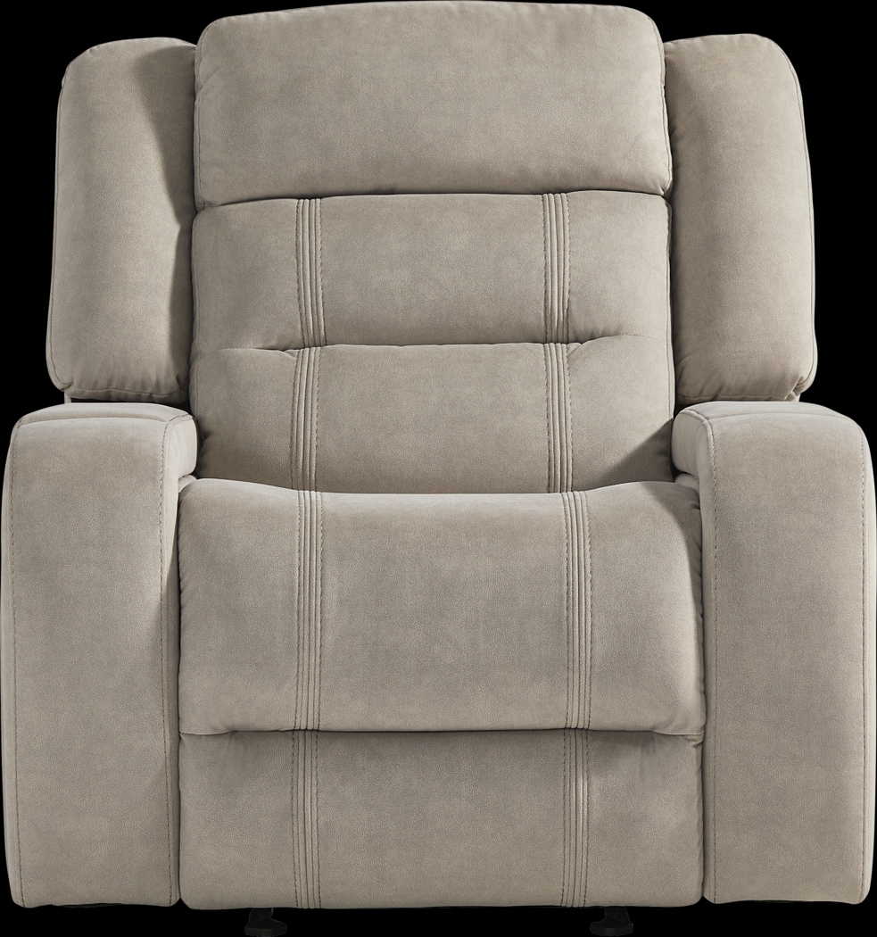 McKinley Beige Glider Recliner - Thumbnail - Image 2