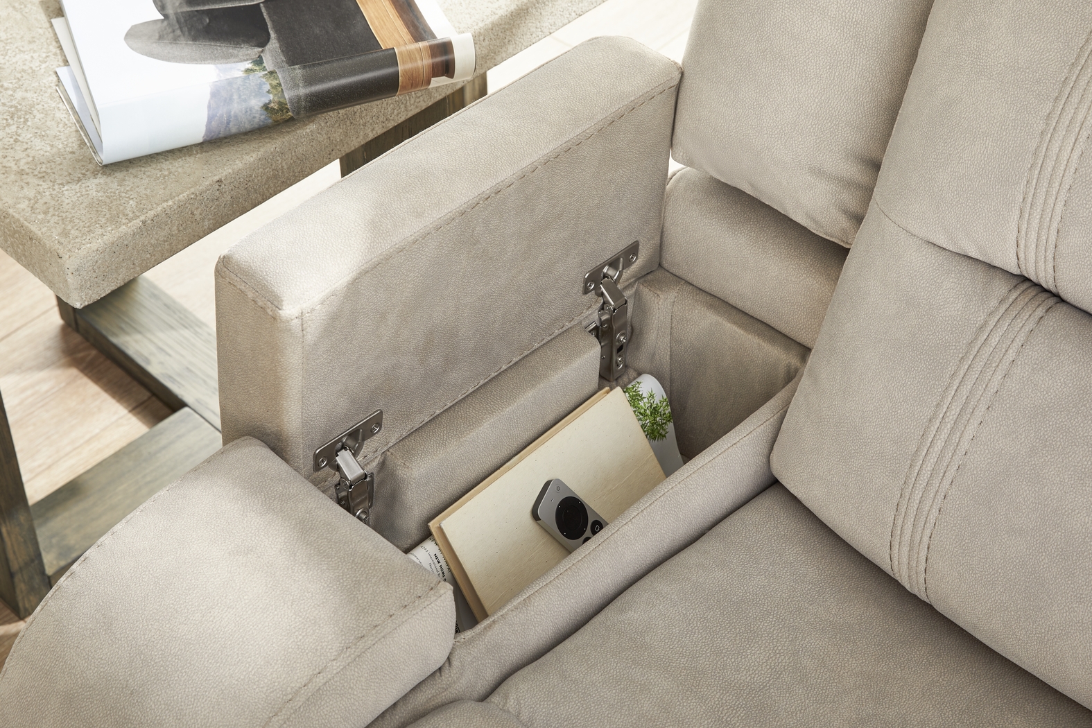 McKinley Beige Loveseat - Thumbnail - Image 3