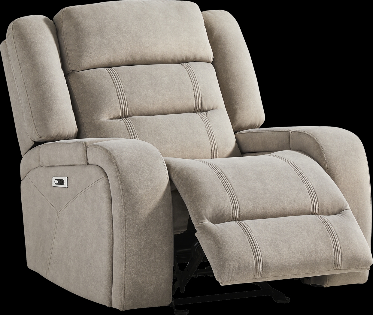 McKinley Beige Power Recliner - Thumbnail - Image 1