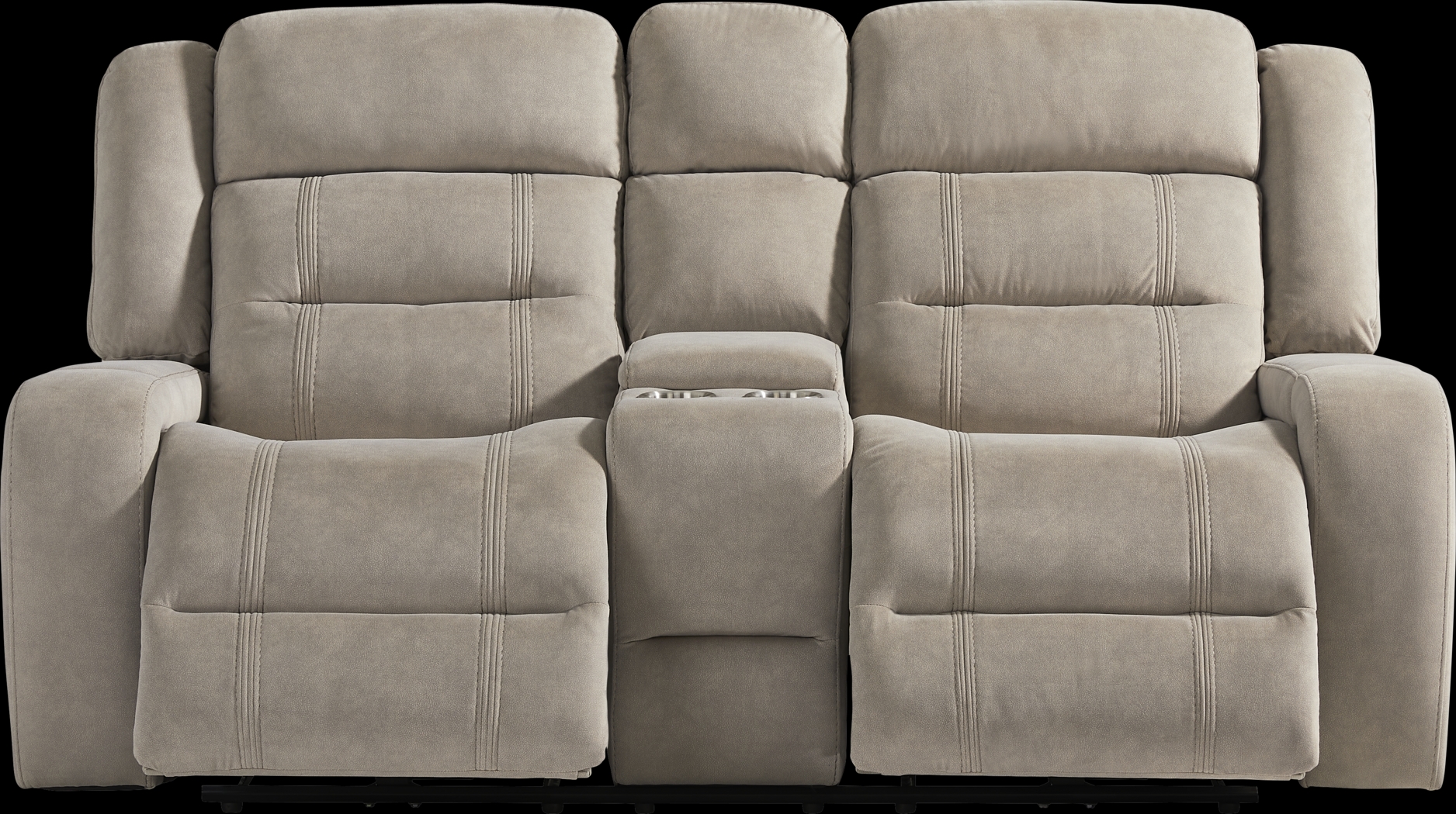 McKinley Beige Power Reclining Loveseat - Thumbnail - Image 1