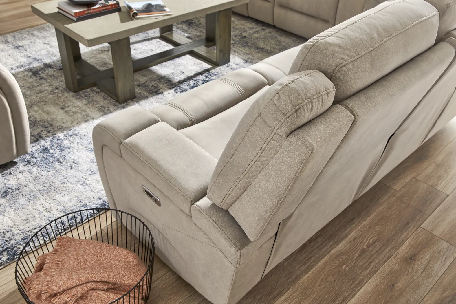 McKinley Beige 2 Pc Power Reclining Living Room - Thumbnail - Image 15