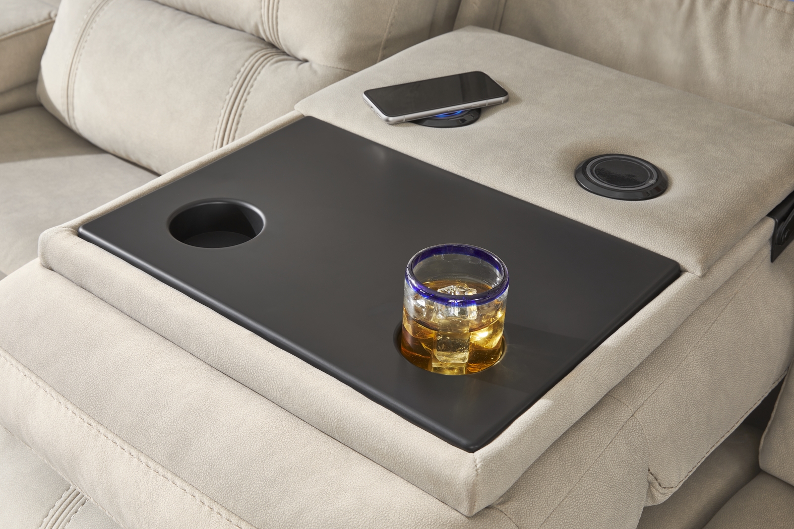 McKinley Beige 5 Pc Power Reclining Living Room - Thumbnail - Image 4