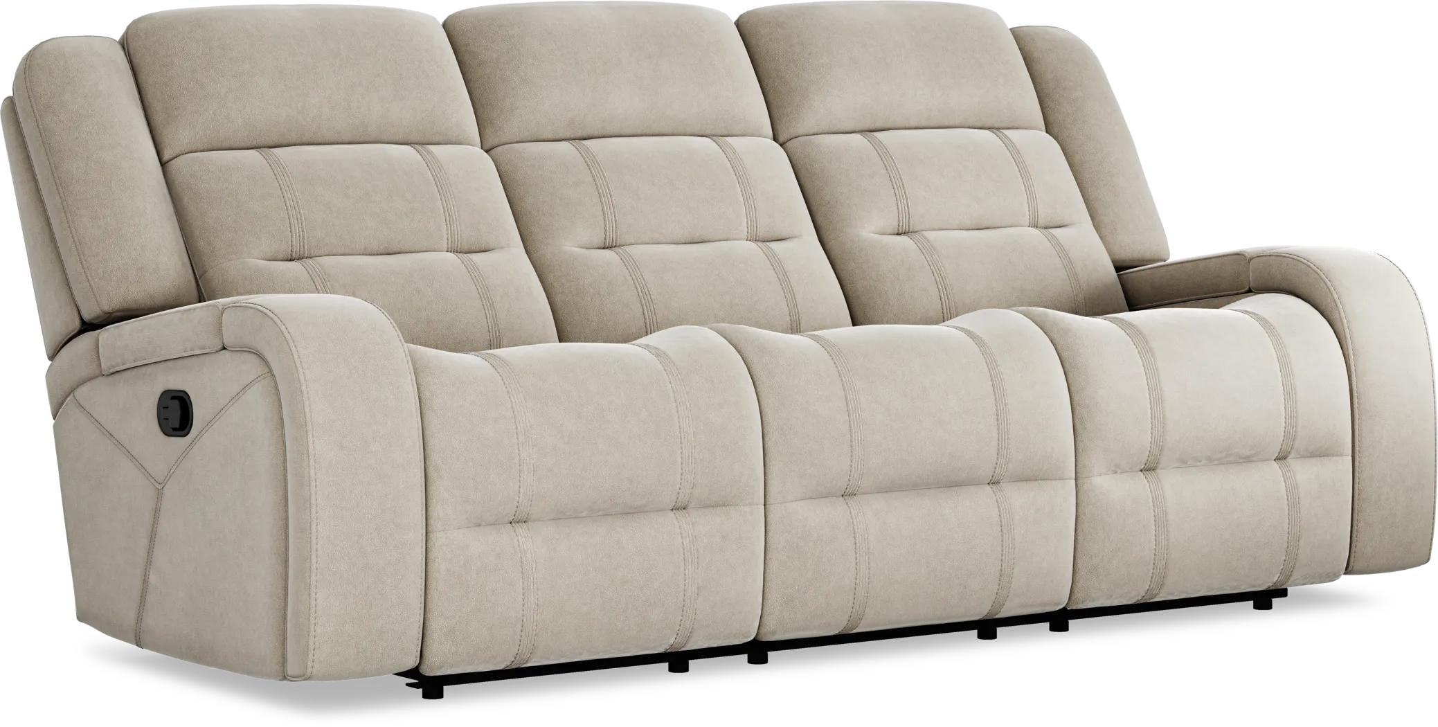 McKinley Beige 3 Pc Reclining Living Room - Thumbnail - Image 4