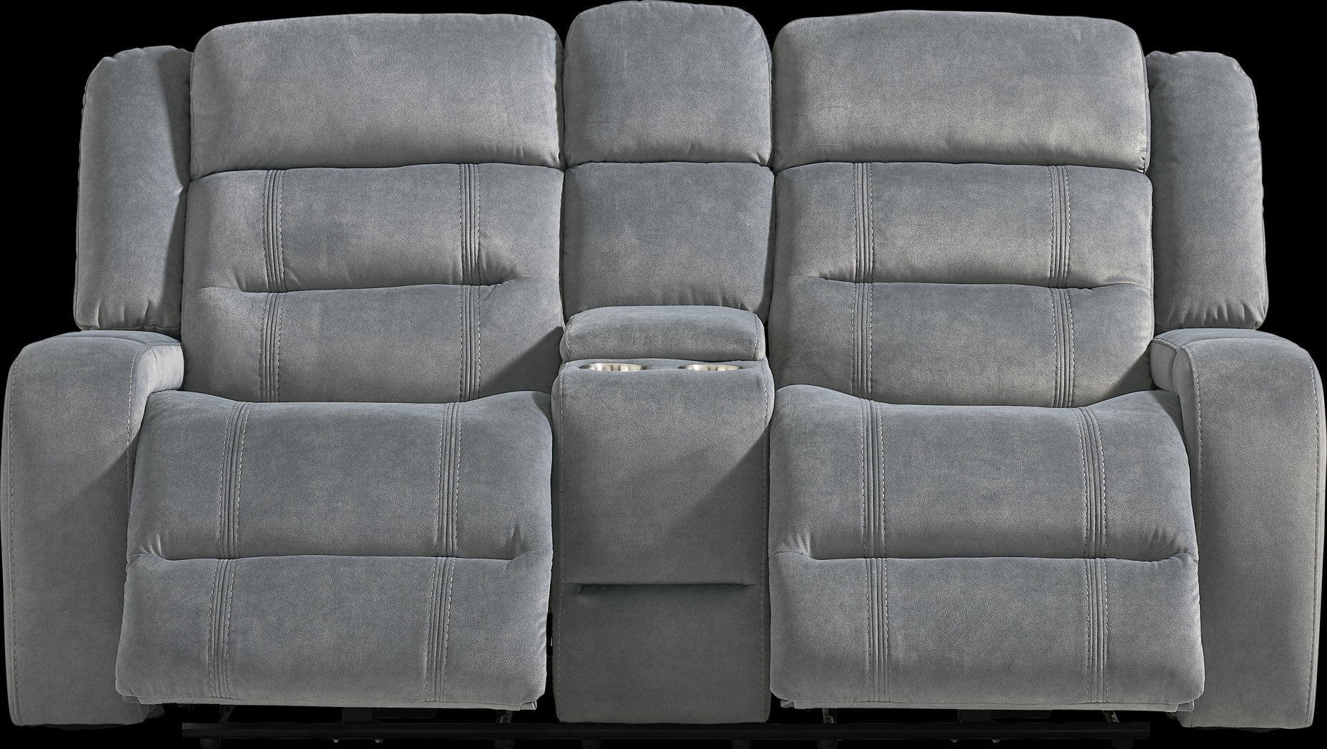 McKinley Graphite Power Reclining Console Loveseat - Thumbnail - Image 1