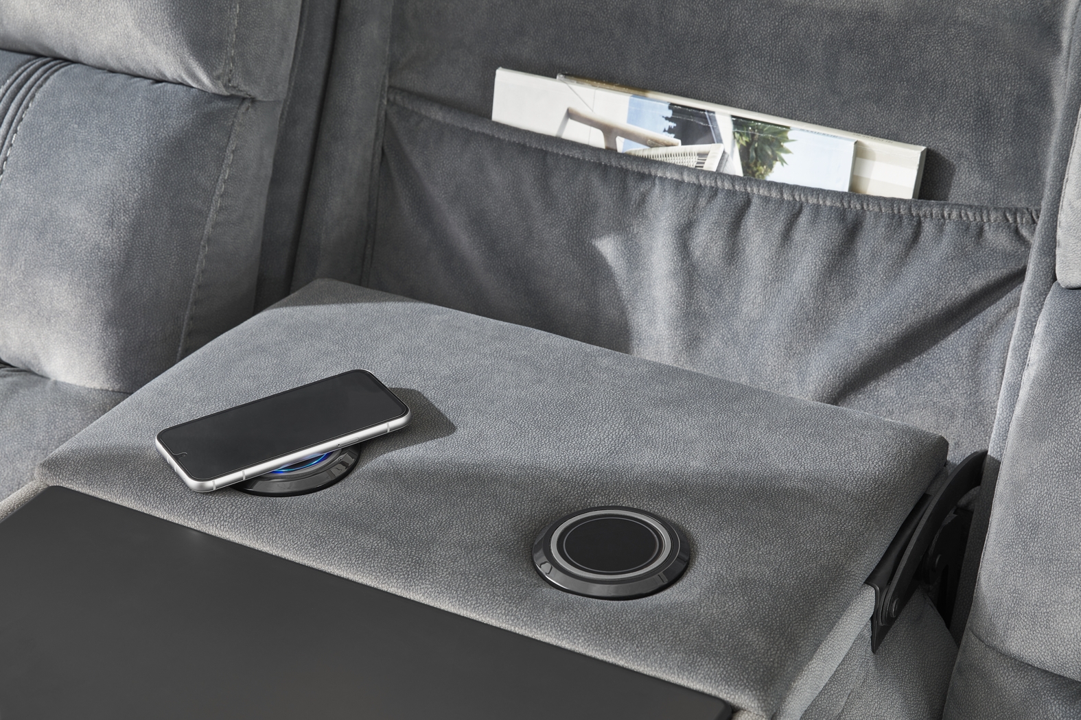 McKinley Graphite 5 Pc Power Reclining Living Room - Thumbnail - Image 7