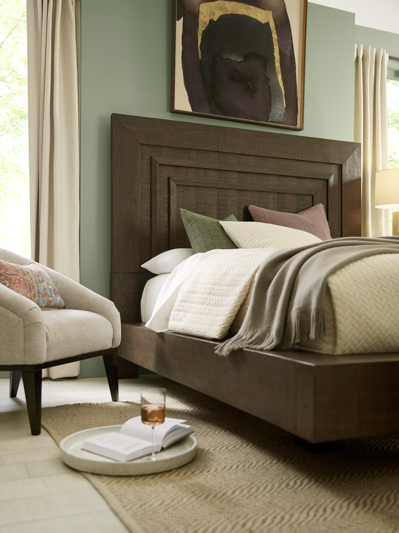 Mckinnon Dark Brown 7 Pc Queen Platform Bedroom - Thumbnail - Image 6