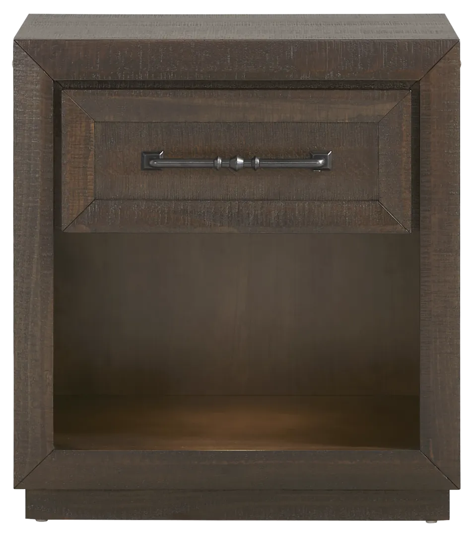 dark brown nightstand