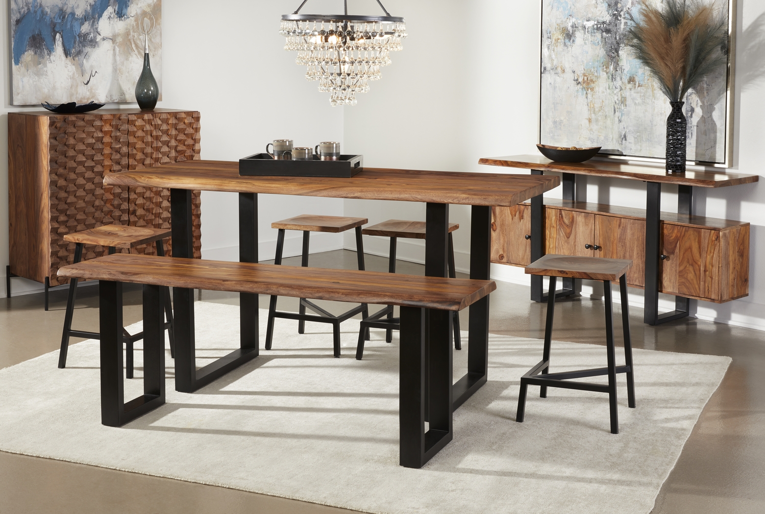 Mclaws Brown Counter Height Dining Table - Thumbnail - Image 2