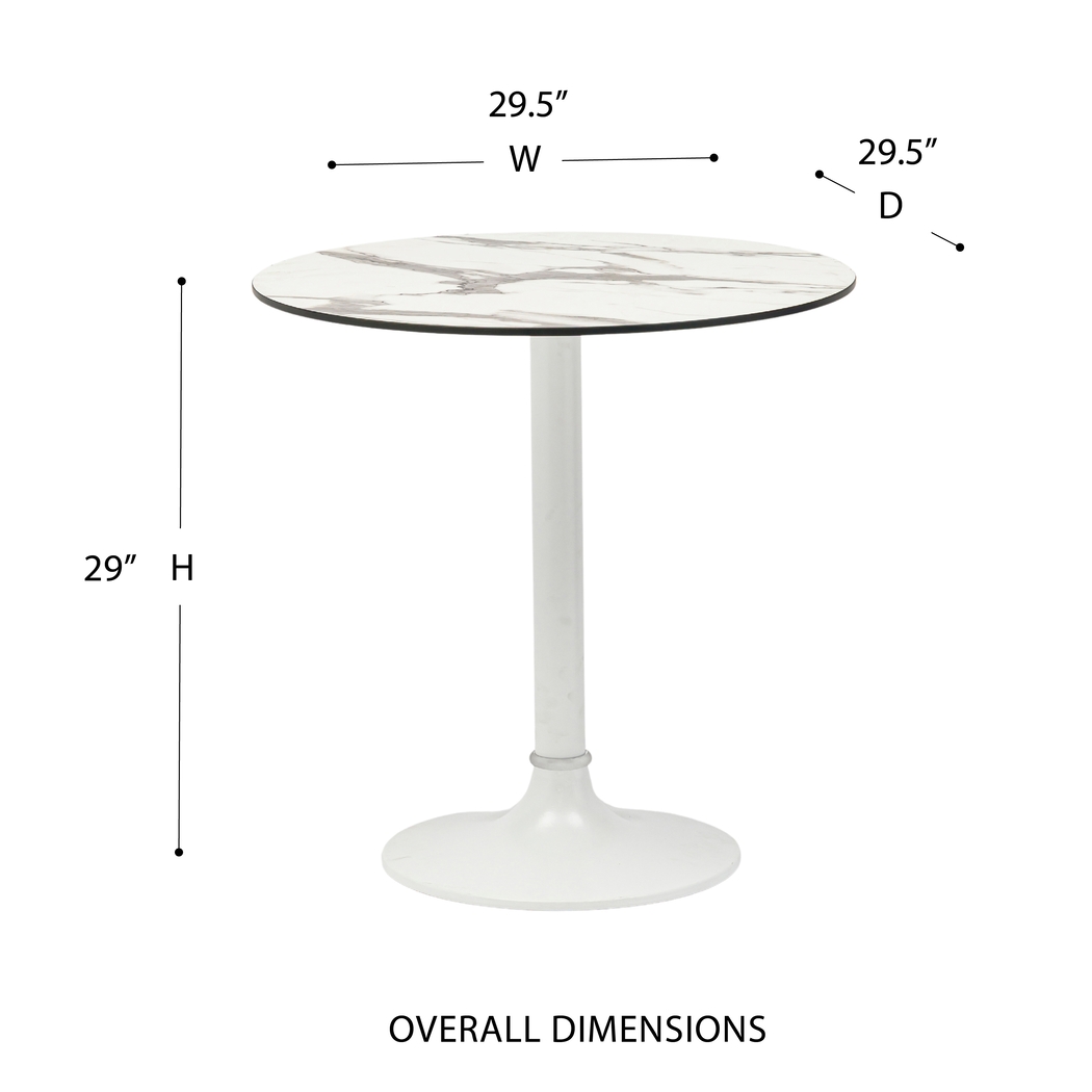 Mcmahan White Bistro Table - Thumbnail - Image 3