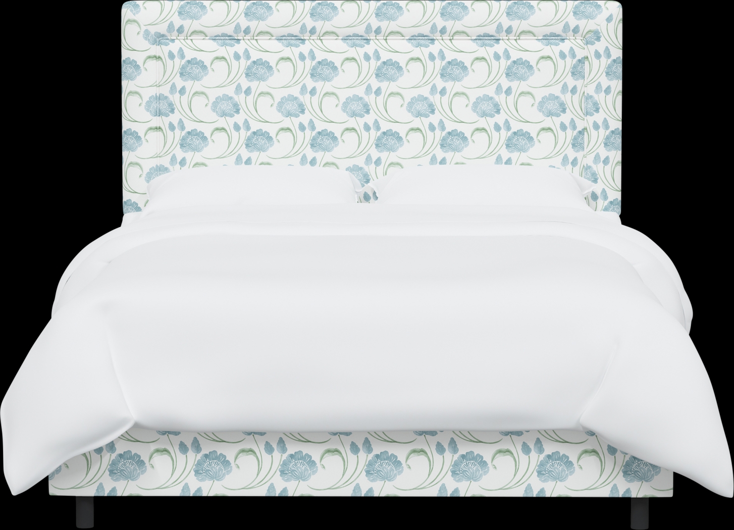 Meadow Breeze Sage Full Upholstered Bed - Thumbnail - Image 2