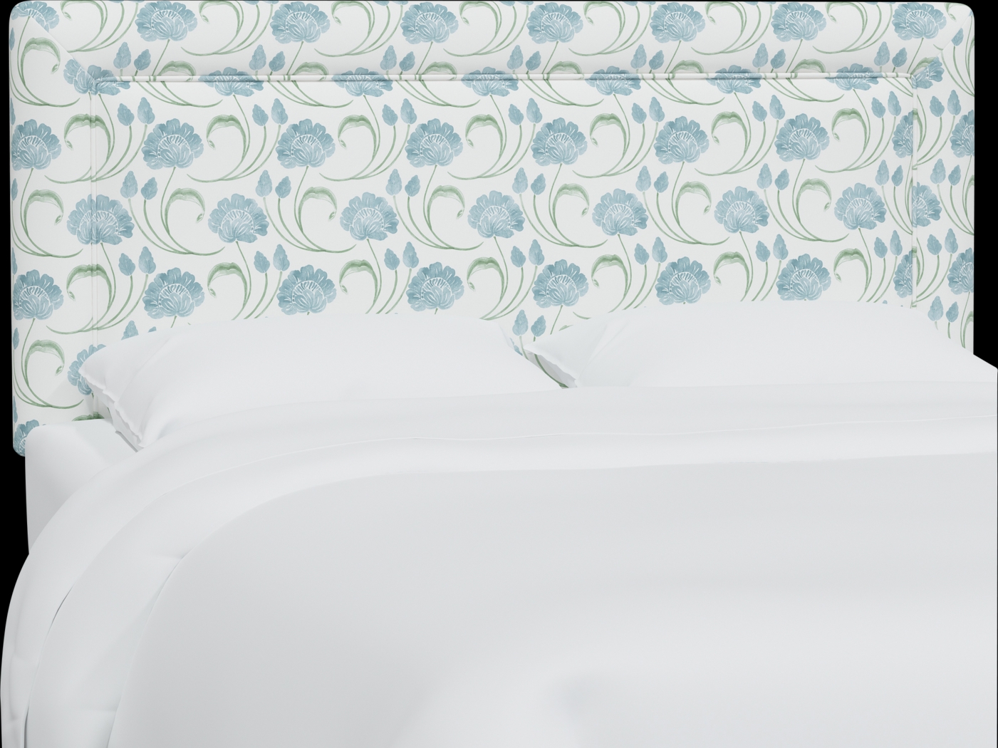 Meadow Breeze Sage Full Upholstered Headboard - Thumbnail - Image 1