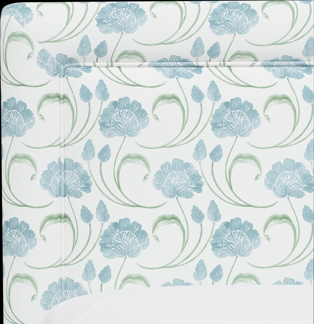 Meadow Breeze Sage Twin Upholstered Bed - Thumbnail - Image 4