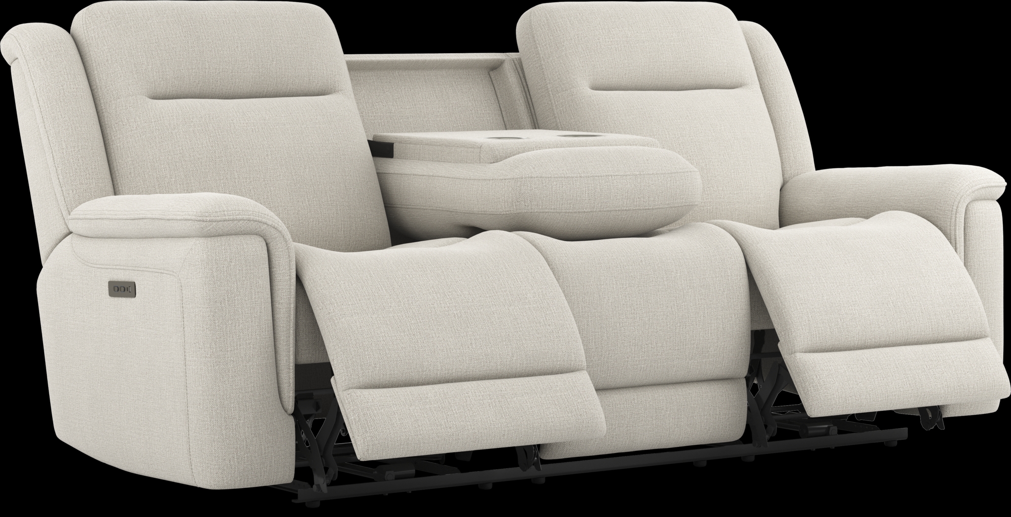 Meadow Park Cement 7 Pc Dual Power Reclining Living Room - Thumbnail - Image 3