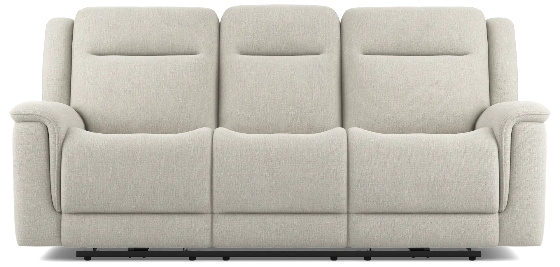 cement dual power reclining sofa