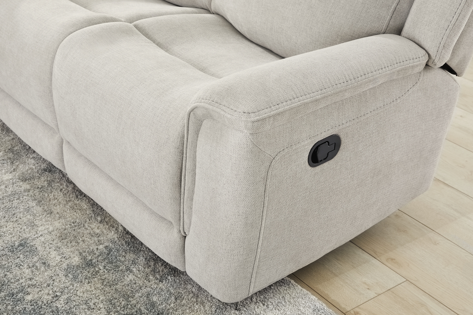 Meadow Park Cement 3 Pc Reclining Living Room - Thumbnail - Image 7