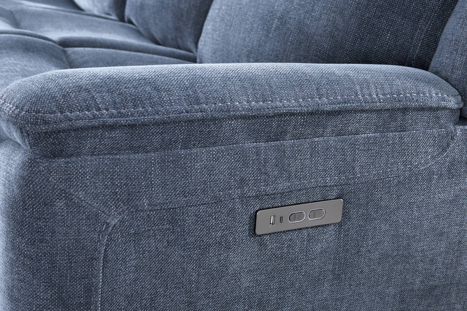 Meadow Park Cobalt 2 Pc Dual Power Reclining Living Room - Thumbnail - Image 8