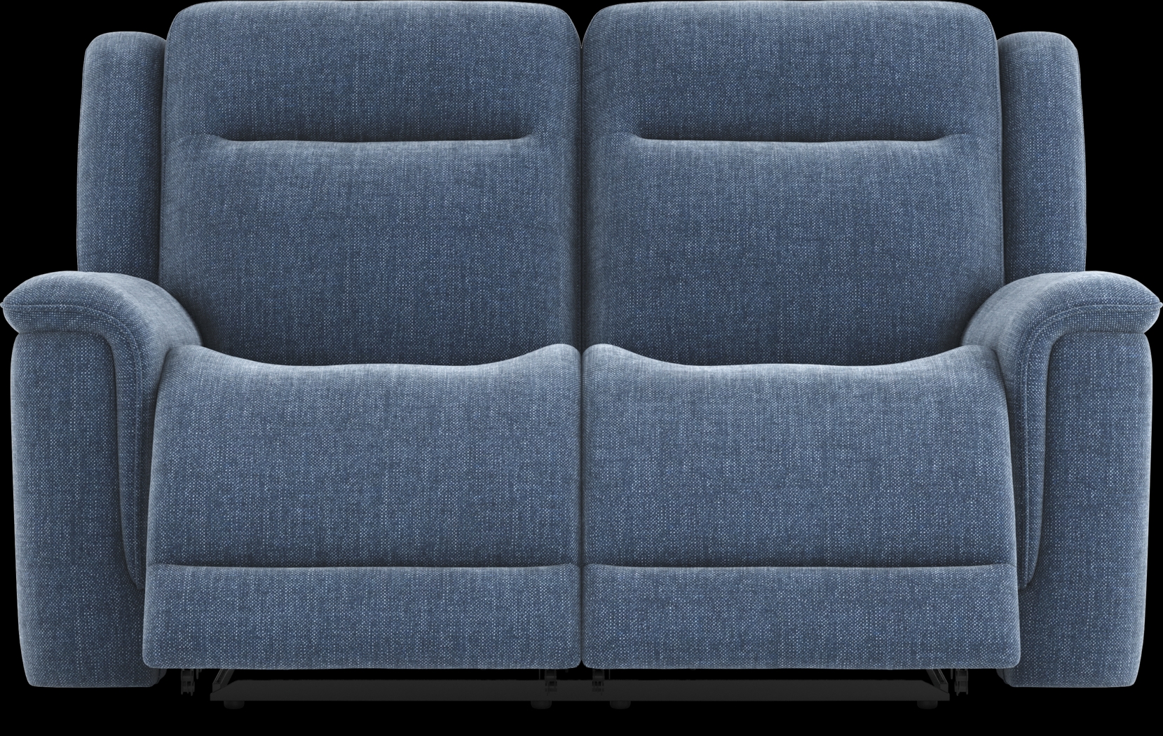 Meadow Park Cobalt Reclining Loveseat - Thumbnail - Image 1