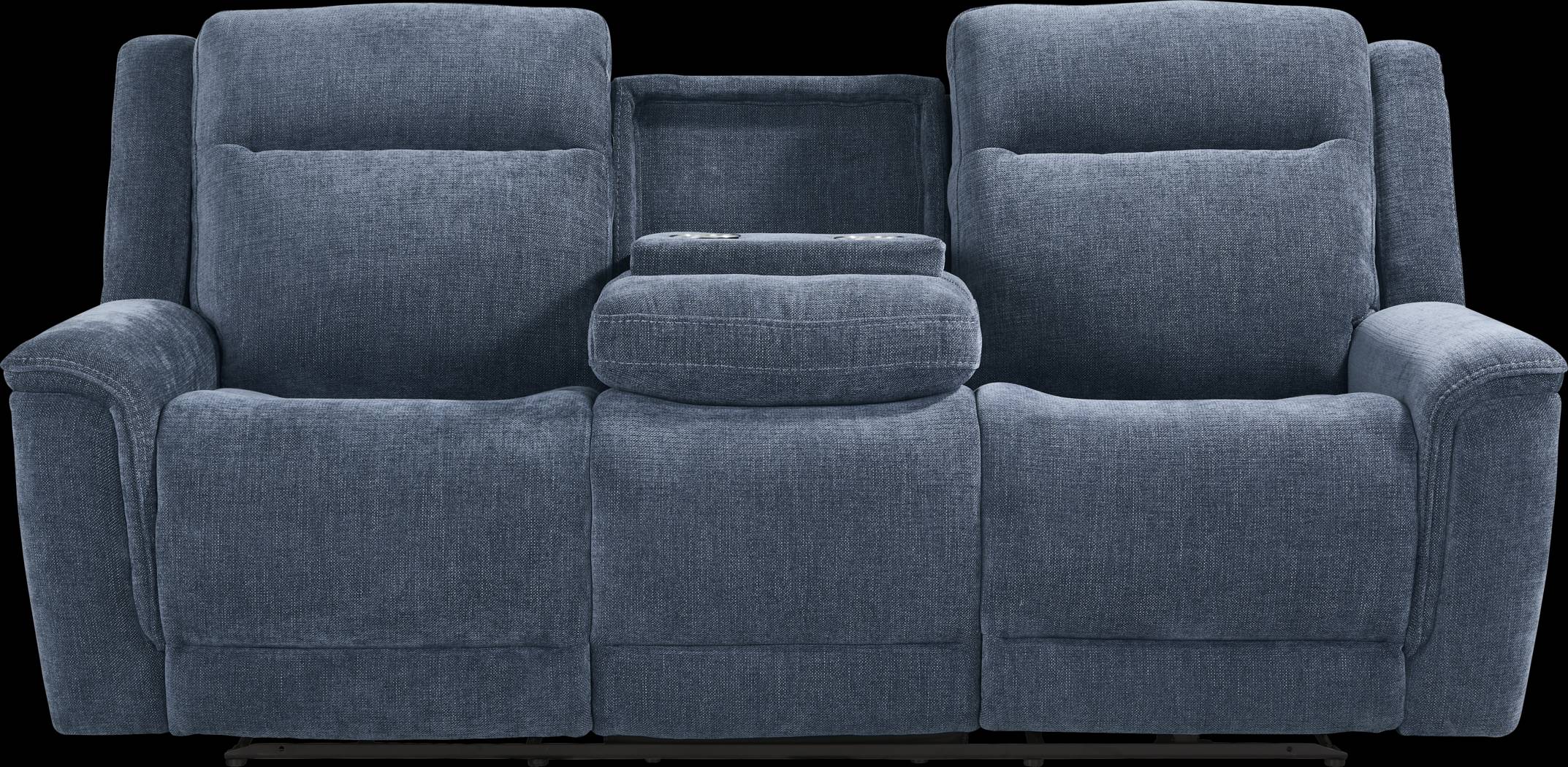 Meadow Park Cobalt Reclining Sofa - Thumbnail - Image 4